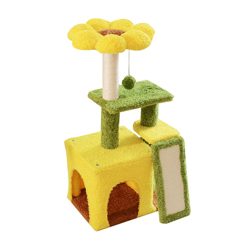 Sunflower cat tree product cutout